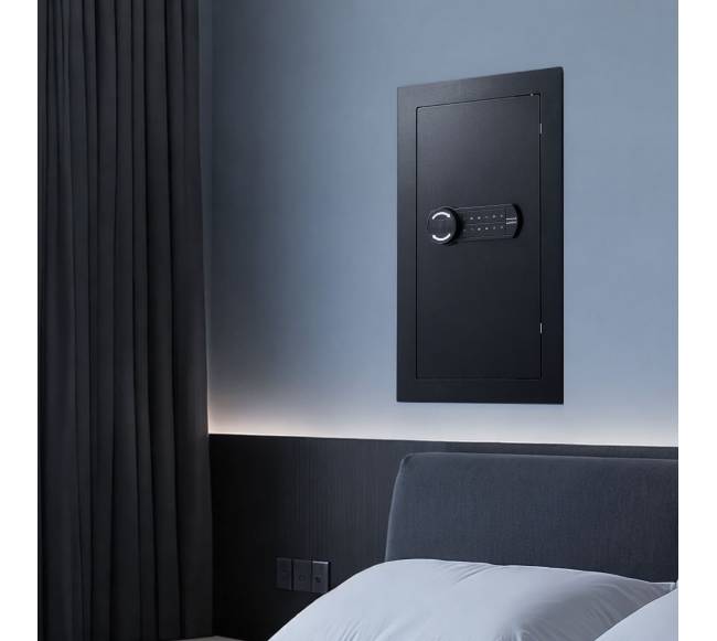 Slapta sieninė seifas su skaitmenine spyna7