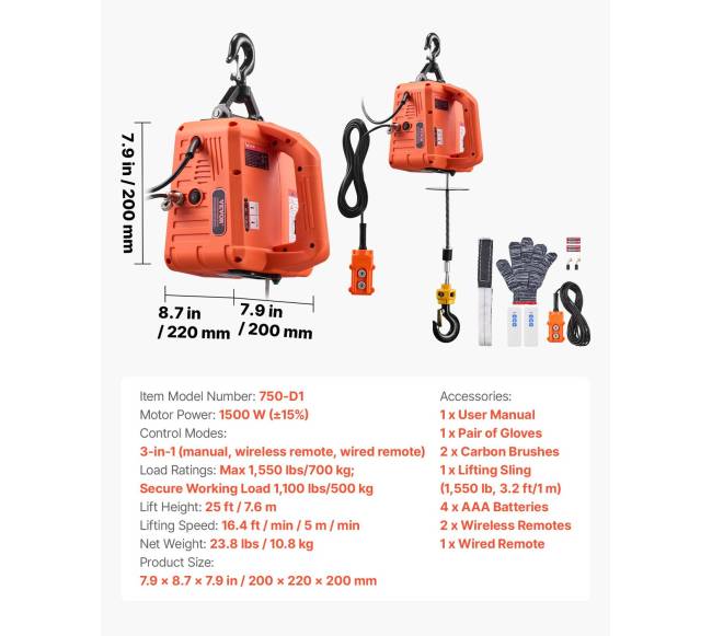 3-in-1 elektrinis keltuvas, 700 kg talpa6