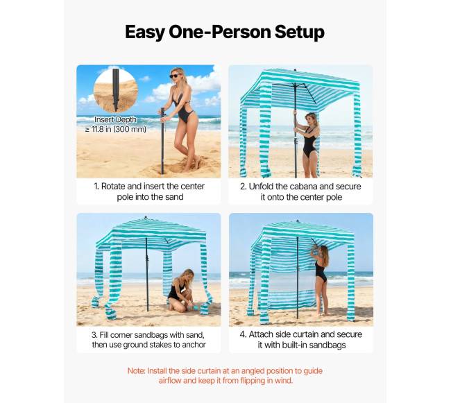 Paplūdimio tentas su sienele, 183 x 183 cm4