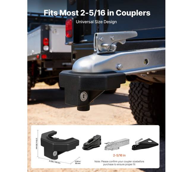 Priekabos kablio užraktas, 58,7 mm1