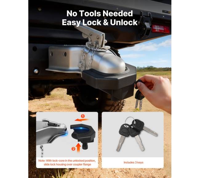 Priekabos kablio užraktas, 58,7 mm4