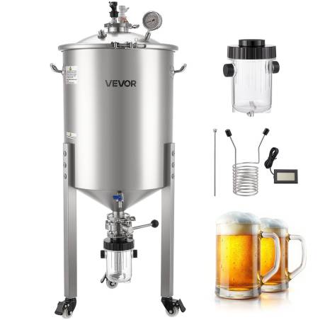 Nerūdijančio plieno kūginis fermentatorius, 60 l0