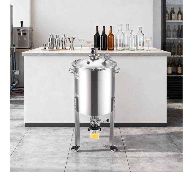 Nerūdijančio plieno kūginis fermentatorius, 60 l7