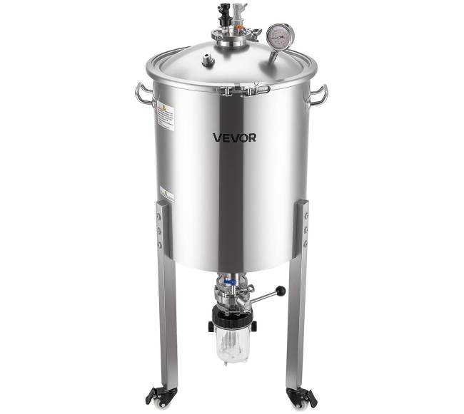 Nerūdijančio plieno kūginis fermentatorius, 60 l9