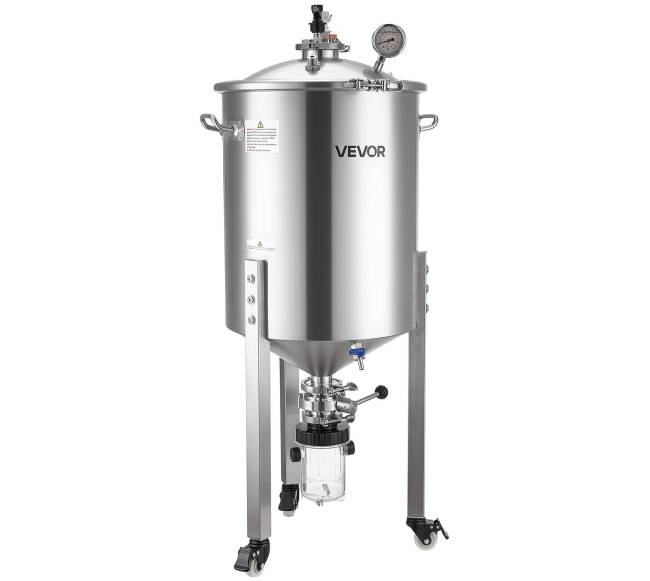 Nerūdijančio plieno kūginis fermentatorius, 60 l10