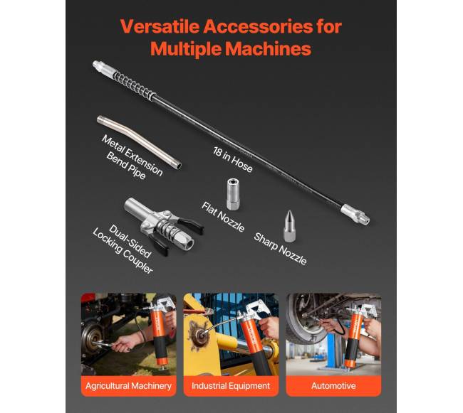 Tepalo švirkštas, 8000 PSI, 0,4 L3