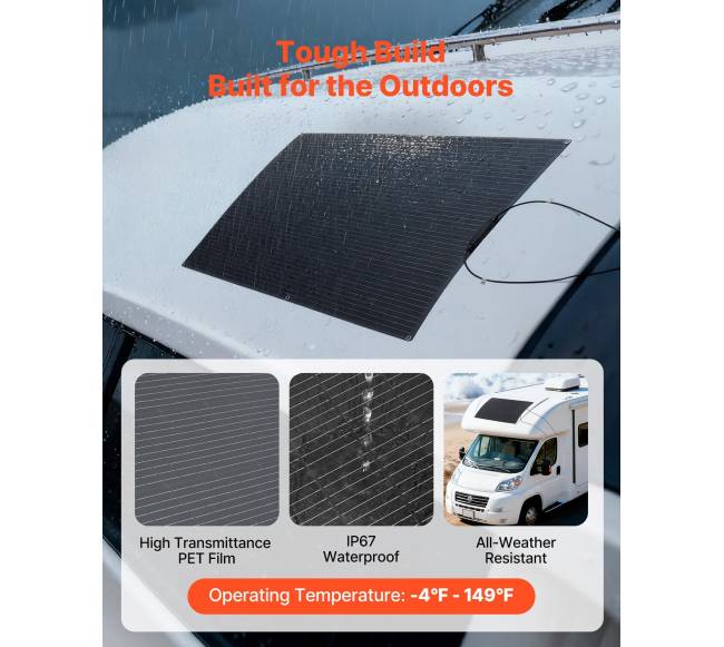 Lanksti monokristalinė saulės baterija 200W4