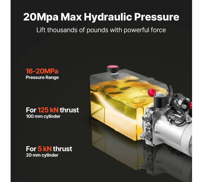 Hidraulinis siurblys, vieno veikimo, 7 l2