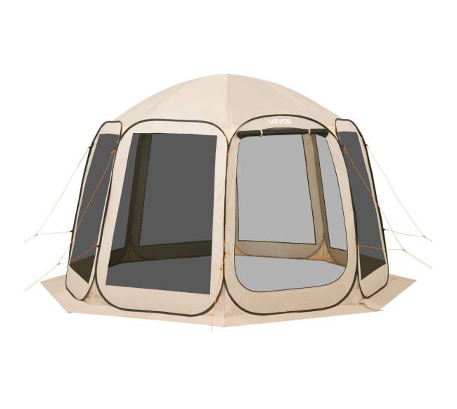 Kupolinė palapinė su tinkleliu 10-12 asmenims8