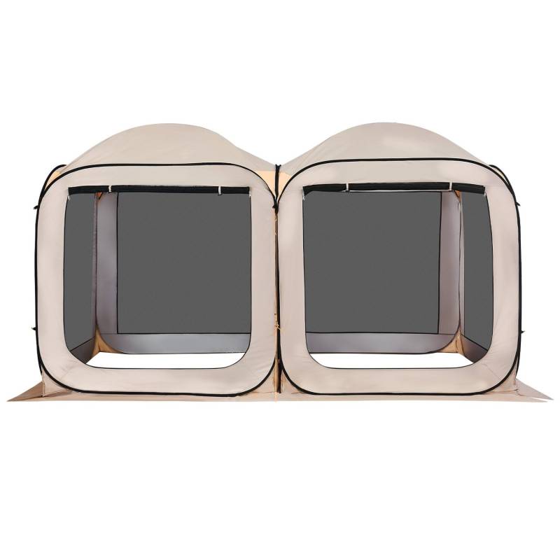 Skėtis palapinė su tinkliuku, smėlinė0