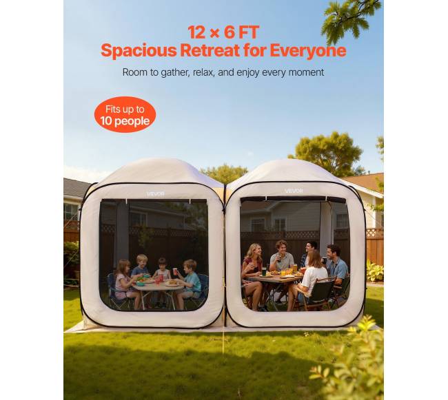 Skėtis palapinė su tinkliuku, smėlinė2