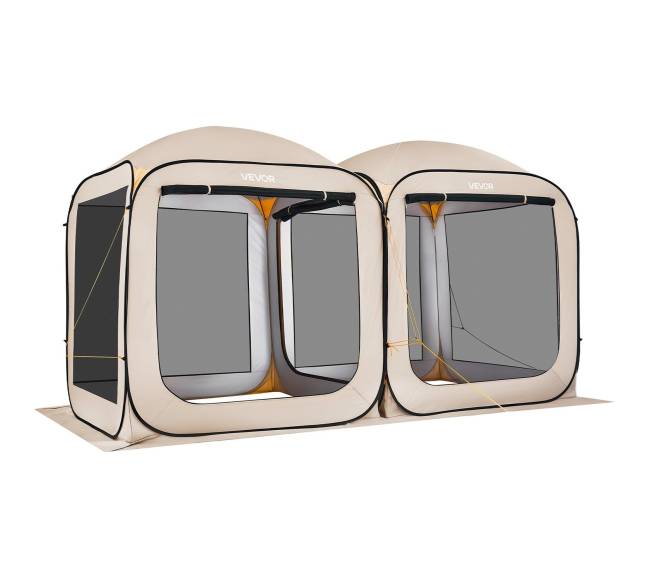 Skėtis palapinė su tinkliuku, smėlinė8