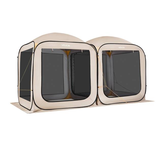 Skėtis palapinė su tinkliuku, smėlinė10