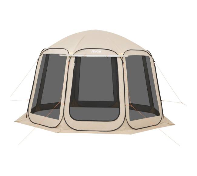 Didelis lauko palapinės stogelis su tinklu8