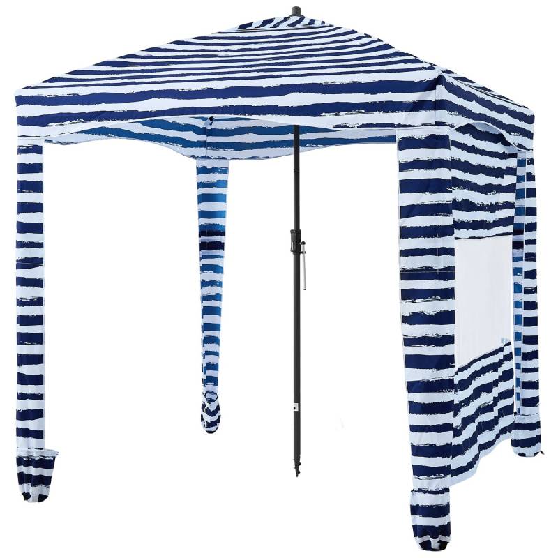 Paplūdimio kabana su šonine sienele 1.83 x 1.83 m0