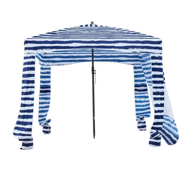 Paplūdimio kabana su šonine sienele 1.83 x 1.83 m9