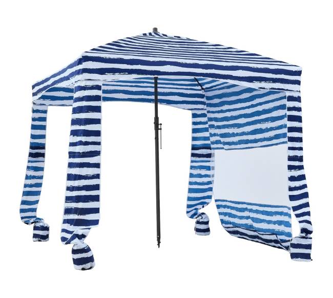 Paplūdimio kabana su šonine sienele 1.83 x 1.83 m10