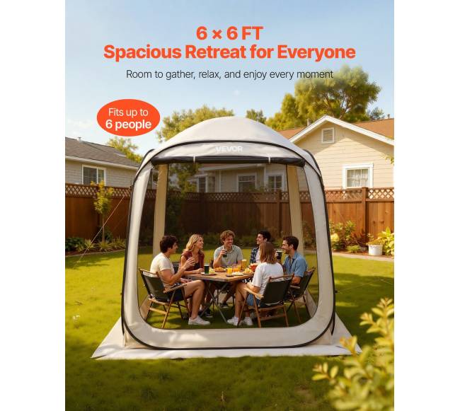 surenkama palapinė kiemui ir sodui 4-6 žmonėms2