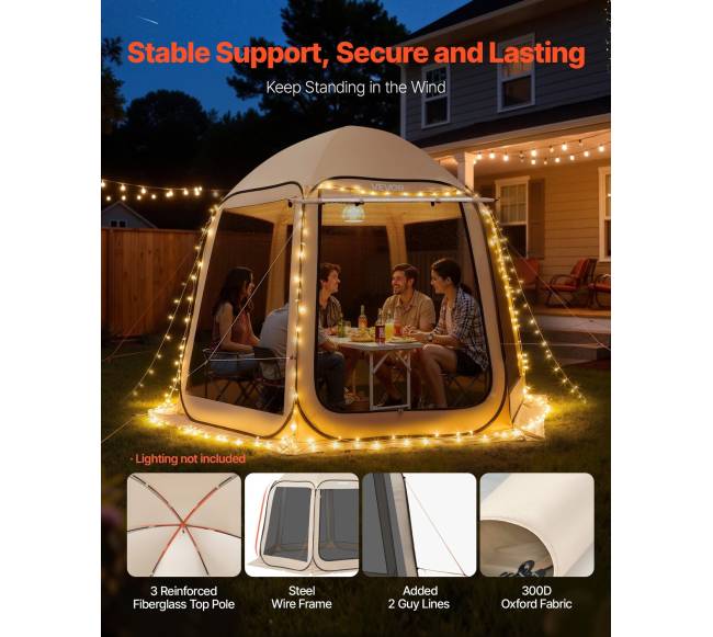 Kiemui pritaikyta pavėsinė su tinkleliu4