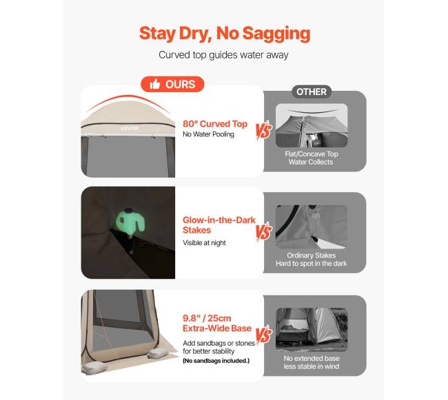 Palapinė su tinkleliu 4–6 asmenims, 1825 x 1825 x 2200 mm3