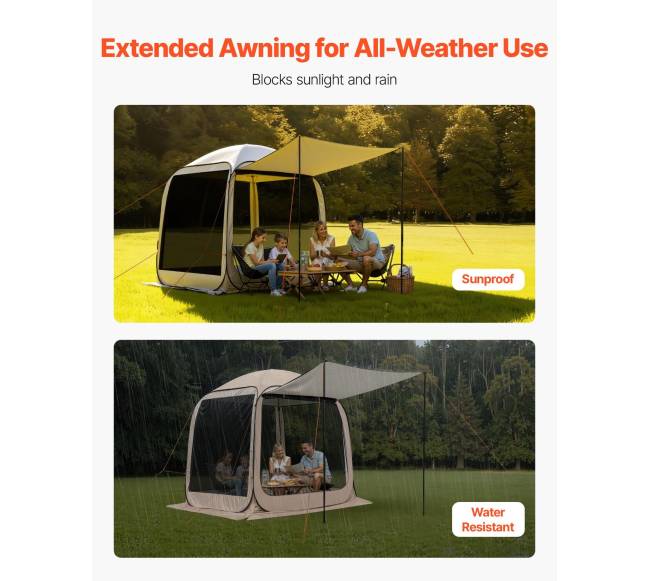 Palapinė su tinkleliu 4–6 asmenims, 1825 x 1825 x 2200 mm6