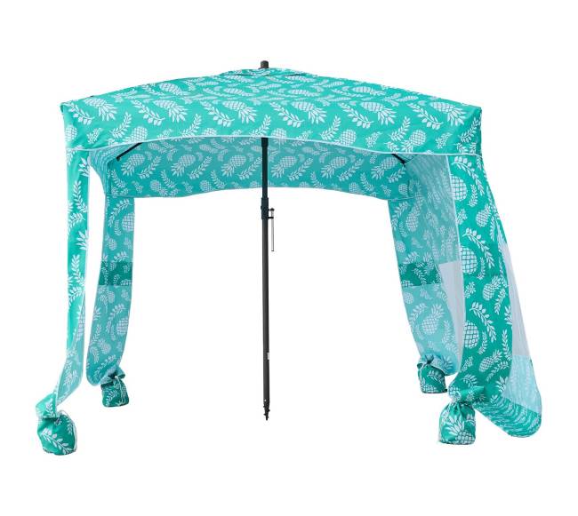 Paplūdimio pavėsinė su šonine sienele, 1.83 x 1.83 m9