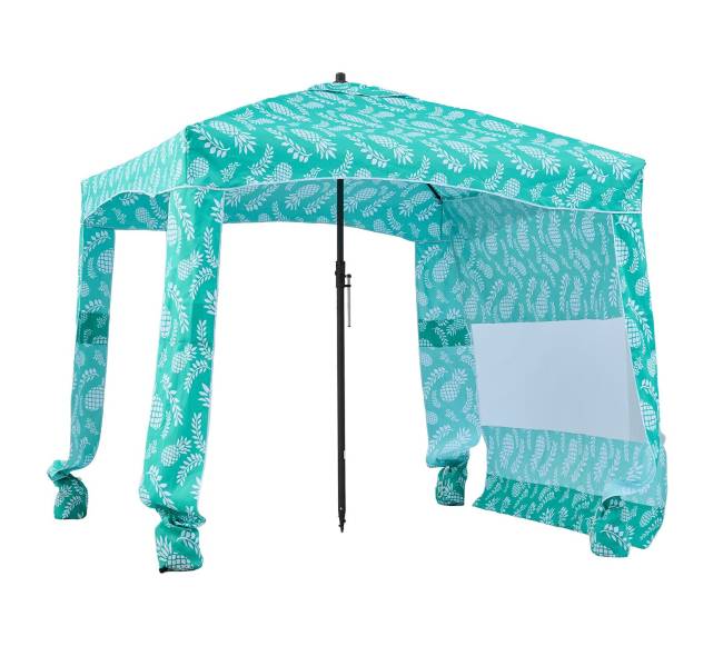 Paplūdimio pavėsinė su šonine sienele, 1.83 x 1.83 m10
