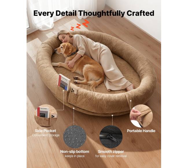 Didelis ortopedinis šuns guolis žmonėms3