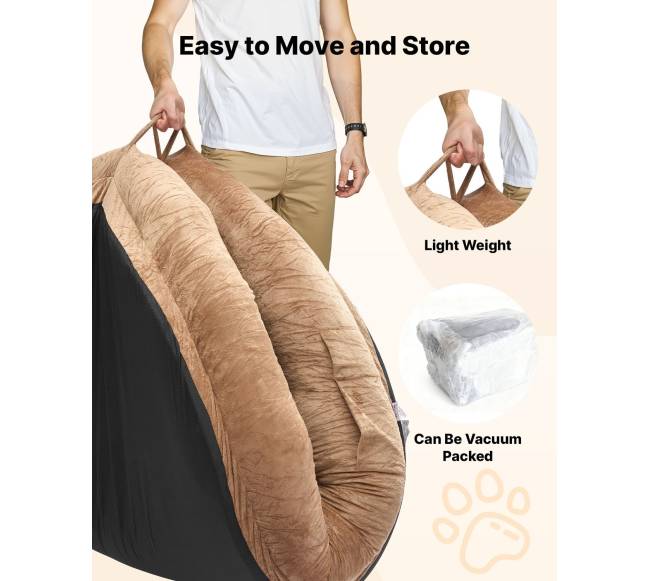 Didelis ortopedinis šuns guolis žmonėms4