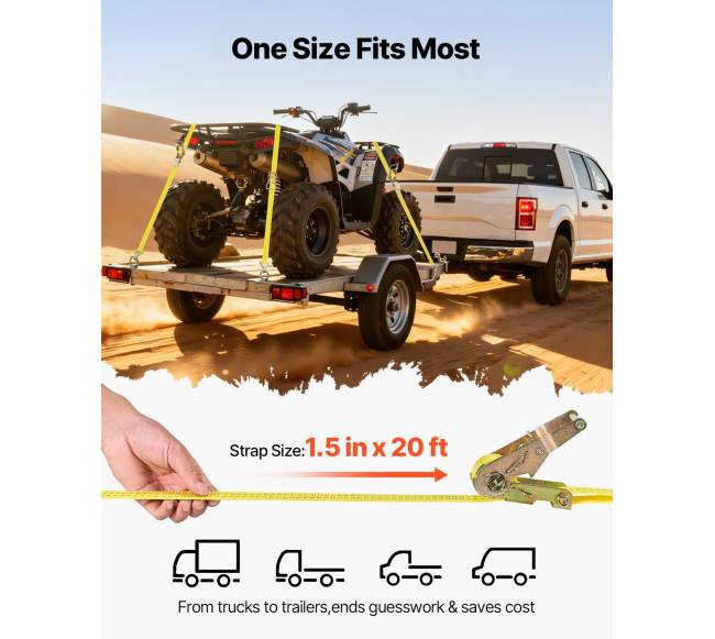 Tvirtinimo diržai su ratchetu, 4 vnt.2