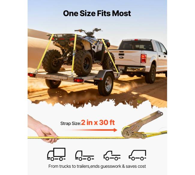 Automobilių krovinių diržai su sagtimi, 10 vnt.2