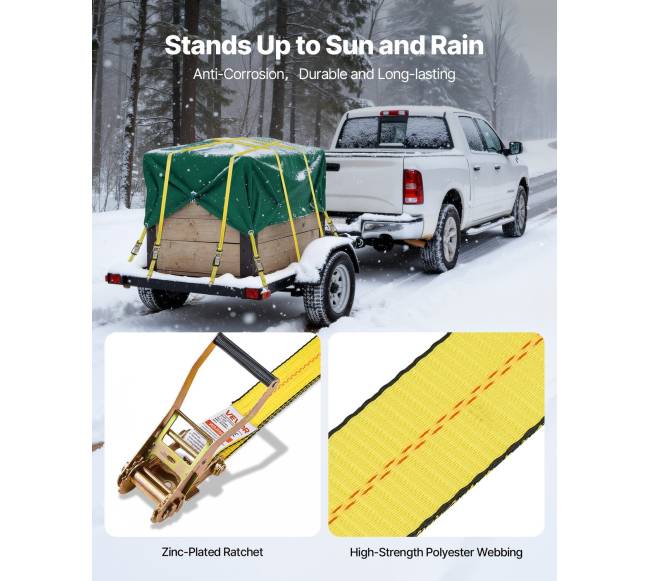 Automobilių krovinių diržai su sagtimi, 10 vnt.3