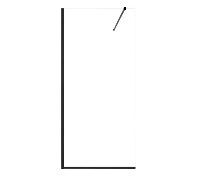 Stiklinė dušo sienelė 864 x 1870 mm juoda8