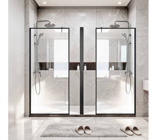 grūdinto stiklo dušo panelis, 864 x 1870 mm7