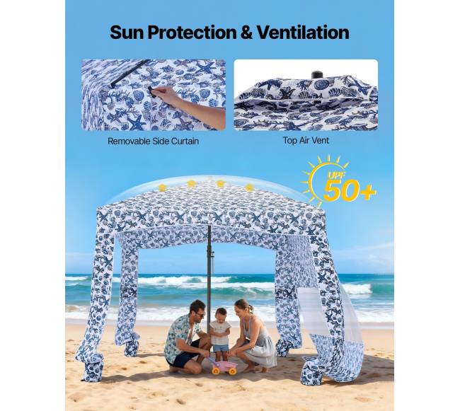 paplūdimio kupolas su UPF 50+ apsauga3