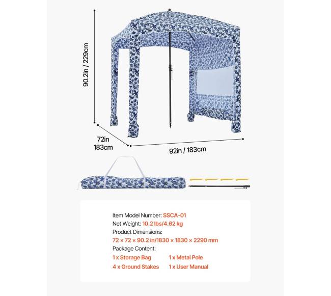 paplūdimio kupolas su UPF 50+ apsauga6