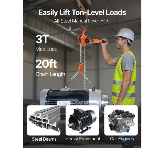 Rankinis svirties grandininis keltuvas 3T 3000 kg1