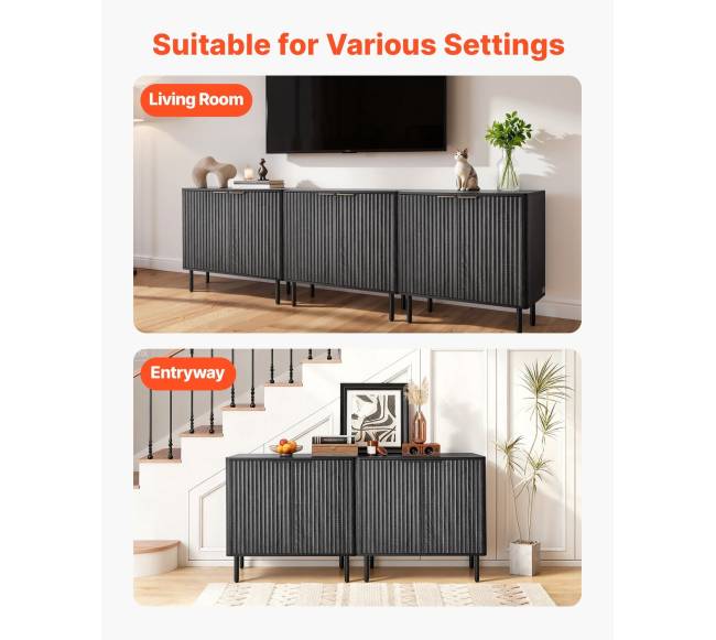 Juodas kavos baro staliukas su dvejomis lentynomis6