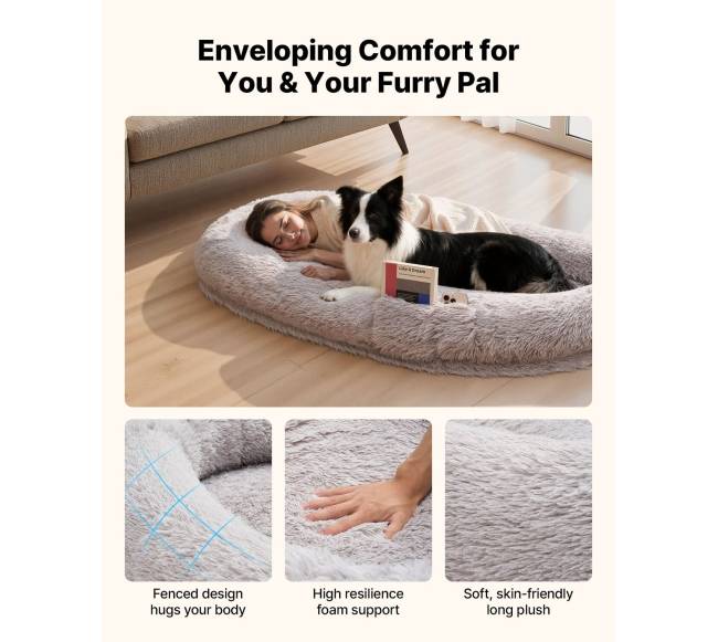 Žmonių gultas šunims su ortopedine pūsiu2