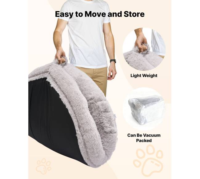 Žmonių gultas šunims su ortopedine pūsiu4