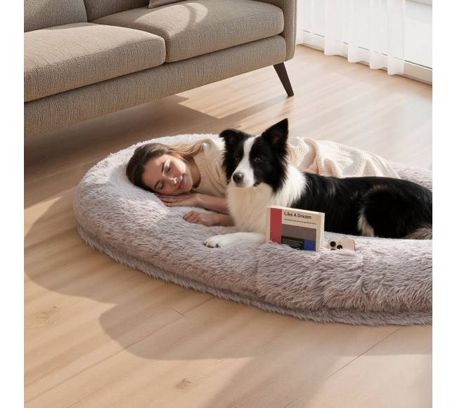 Žmonių gultas šunims su ortopedine pūsiu7