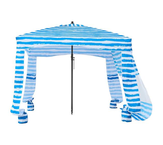 Paplūdimio pavėsinė su sienele, 183 x 183 cm9