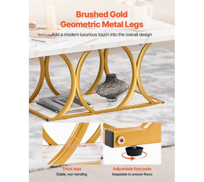 Baltas kavos stalas su marmuro imitacija5