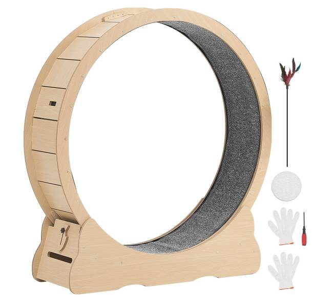 Medinis kačių bėgimo ratas vidiniams katėms8