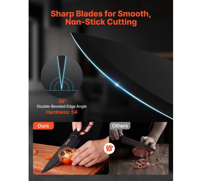 Virtuvinių peilių rinkinys su stovu ir galąstuvu2