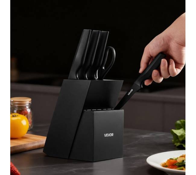 Virtuvinių peilių rinkinys su stovu ir galąstuvu7