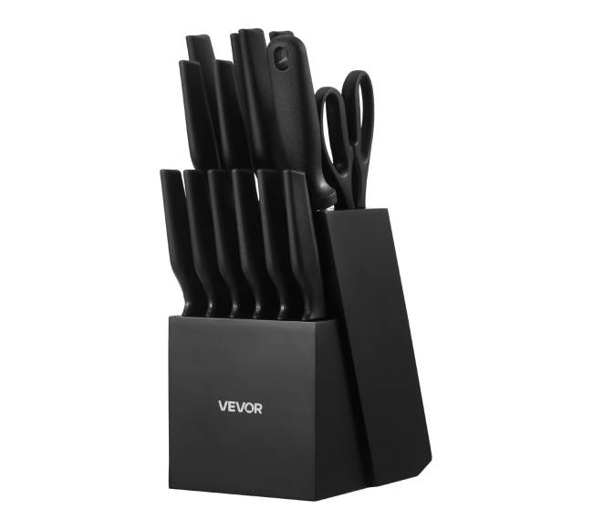 Virtuvinių peilių rinkinys su stovu ir galąstuvu9