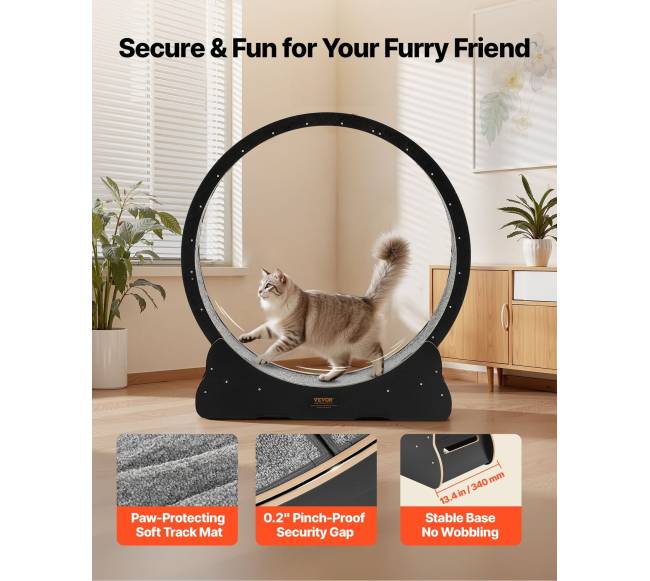 Katės bėgimo ratas 120 cm juodas2