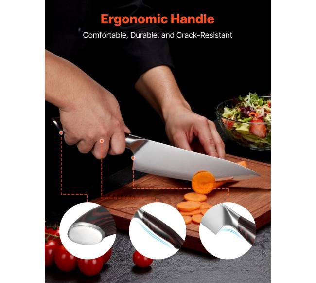 Virtuvinių peilių rinkinys, 5 dalys ir aukštos kokybės plienas4