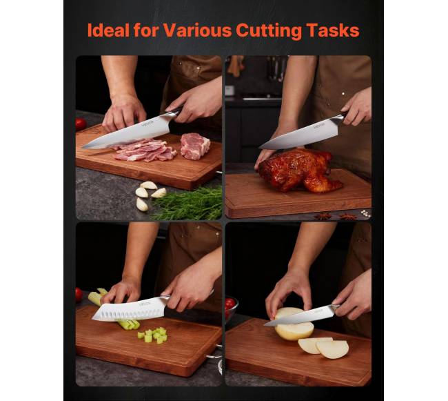 Virtuvinių peilių rinkinys, 5 dalys ir aukštos kokybės plienas6